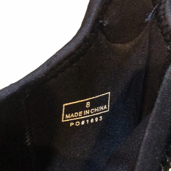 Deep See Black Diving Booties with Side Zipper and Velcro Closure-Size 8 - Picture 8 of 12